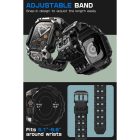 Apple Watch Ultra 1 / 2 (49mm) Tok és Szíj - Supcase Unicorn Beetle Ore - Fekete