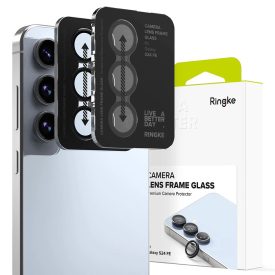   Samsung Galaxy S24 FE Lencsevédő - Ringke Camera Lens Frame Glass x 2 db - Fekete