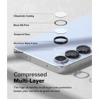 Samsung Galaxy S24 FE Lencsevédő - Ringke Camera Lens Frame Glass x 2 db - Fekete