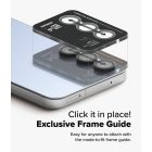 Samsung Galaxy S24 FE Lencsevédő - Ringke Camera Lens Frame Glass x 2 db - Fekete