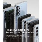 Samsung Galaxy S24 FE Lencsevédő - Ringke Camera Lens Frame Glass x 2 db - Fekete
