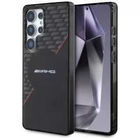   Samsung Galaxy S25 Ultra Tok - AMG Double Layer Rhombs MagSafe - Fekete-Piros