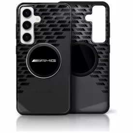   Samsung Galaxy S25 Tok - AMG Transparent Rhombs MagSafe - Fekete