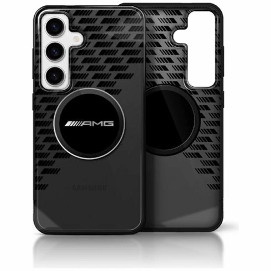 Samsung Galaxy S25 Tok - AMG Transparent Rhombs MagSafe - Fekete