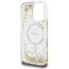 iPhone 16 Pro Max Tok - Guess HC Resin Bottom Glitter MagSafe - Arany