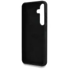 Samsung Galaxy S25 Tok - Guess Silicone Big 4G Logo Bottom Script - Fekete