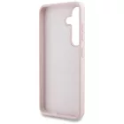 Samsung Galaxy S25 Tok - Guess Silicone Big 4G Logo Bottom Script - Pink