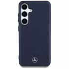 Samsung Galaxy S25 Tok - Mercedes Leather Debossed Lines MagSafe - Kék