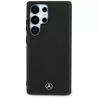 Samsung Galaxy S25 Ultra Tok - Mercedes Leather Debossed Lines MagSafe - Fekete