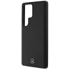 Samsung Galaxy S25 Ultra Tok - Mercedes Leather Debossed Lines MagSafe - Fekete