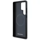 Samsung Galaxy S25 Ultra Tok - Mercedes Leather Debossed Lines MagSafe - Fekete