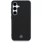 Samsung Galaxy S25+ Plus Tok - Mercedes Leather Debossed Lines MagSafe - Fekete