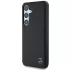 Samsung Galaxy S25 Tok - Mercedes Leather Horizontal Debossed Curves MagSafe - Fekete