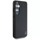 Samsung Galaxy S25 Tok - Mercedes Leather Horizontal Debossed Curves MagSafe - Fekete