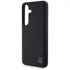 Samsung Galaxy S25 Tok - Mercedes Leather Horizontal Debossed Curves MagSafe - Fekete