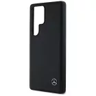 Samsung Galaxy S25 Ultra Tok - Mercedes Leather Horizontal Debossed Curves MagSafe - Fekete