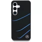 Samsung Galaxy S25 Tok - Mercedes Silicone Contrasted Curves MagSafe - Fekete