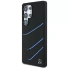 Samsung Galaxy S25 Ultra Tok - Mercedes Silicone Contrasted Curves MagSafe - Fekete