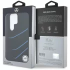 Samsung Galaxy S25 Ultra Tok - Mercedes Silicone Contrasted Curves MagSafe - Fekete