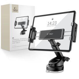Tech-Protect V4 Autós Tablet Tartó - Tapadókorongos - Fekete   Tech-Protect V4 Autós Tablet Tartó - Tapadókorongos - Fekete