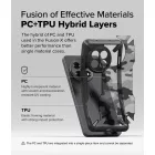 OnePlus 13R Tok - Ringke Fusion X - Fekete Camo