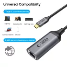 Tech-Protect UltraBoost USB-C - Ethernet RJ45 1000Mbps Adapter - Fekete