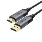 Tech-Protect UltraBoost DisplayPort - HDMI 2.0 Kábel - 4K 60Hz 2m - Fekete