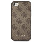 iPhone  7 / 8 / SE (2020/2022) Tok - Guess 4G Metal Gold Logo - Barna