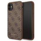 iPhone 11 / XR Tok - Guess 4G Metal Gold Logo - Barna