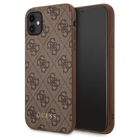 iPhone 11 / XR Tok - Guess 4G Metal Gold Logo - Barna iPhone 11 / XR Tok - Guess 4G Metal Gold Logo - Barna