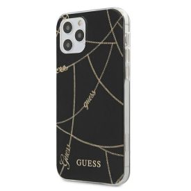 iPhone 12 Pro Max Tok - Guess Gold Chain Collection - Fekete iPhone 12 Pro Max Tok - Guess Gold Chain Collection - Fekete