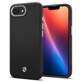 iPhone 16e Tok - Spigen Enzo Aramid MagFit - Fekete iPhone 16e Tok - Spigen Enzo Aramid MagFit - Fekete
