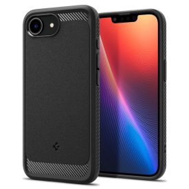 iPhone 16e Tok - Spigen Rugged Armor MagFit - Fekete iPhone 16e Tok - Spigen Rugged Armor MagFit - Fekete