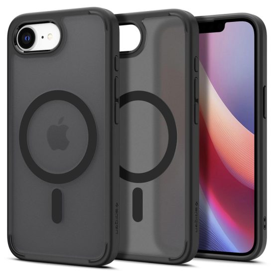 iPhone 16e Tok - Spigen Ultra Hybrid MagFit - Áttetsző-Fekete