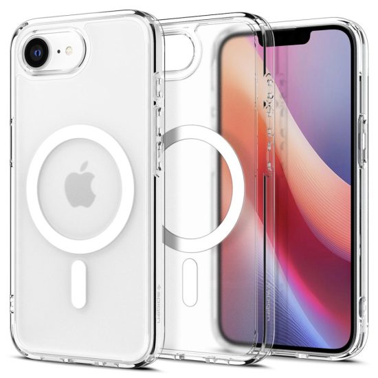 iPhone 16e Tok - Spigen Ultra Hybrid MagFit - Áttetsző-Fehér