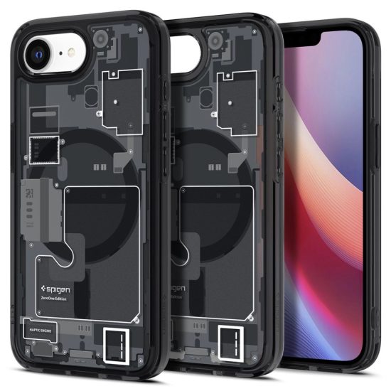 iPhone 16e Tok - Spigen Ultra Hybrid MagFit - Zero One Fekete