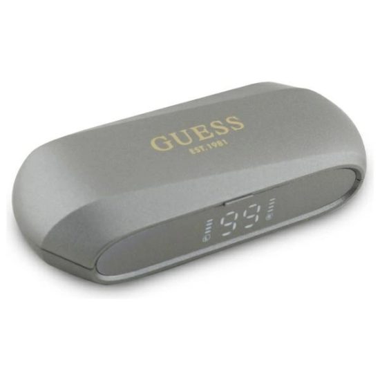 Guess Elongated Metallic Printed Logo Bluetooth TWS Fülhallgató - Szürke