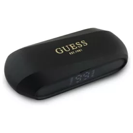   Guess Elongated Metallic Printed Logo Bluetooth TWS Fülhallgató - Fekete