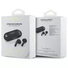Guess Elongated Metallic Printed Logo Bluetooth TWS Fülhallgató - Fekete