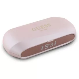   Guess Elongated Metallic Printed Logo Bluetooth TWS Fülhallgató - Pink