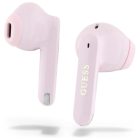 Guess Elongated Metallic Printed Logo Bluetooth TWS Fülhallgató - Pink