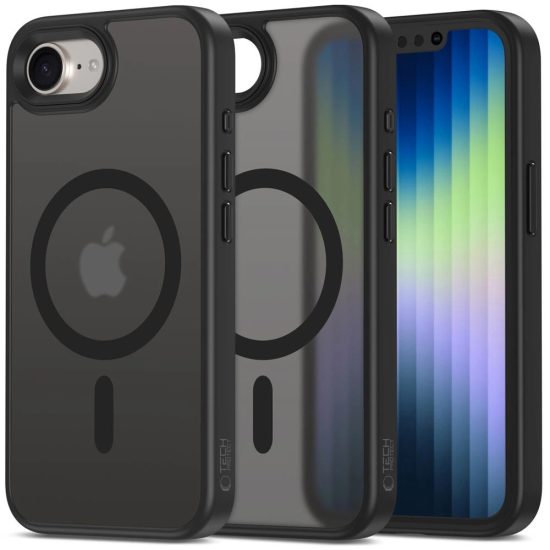 iPhone 16e Tok - Tech-Protect MagMat MagSafe - Matt Fekete