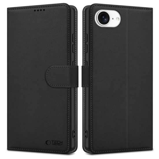 iPhone 16e Tok - Tech-Protect Wallet - Fekete