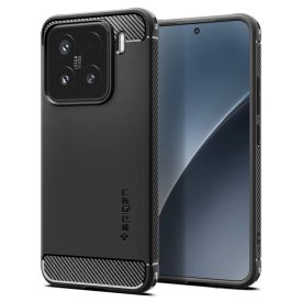Xiaomi 15 Tok - Spigen Rugged Armor - Fekete Xiaomi 15 Tok - Spigen Rugged Armor - Fekete