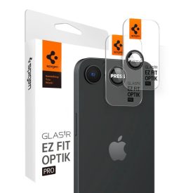   iPhone 16e / 17e Lencsevédő - Spigen Glas.tR EZ Fit Optik Pro - Fekete x 2 db
