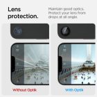 iPhone 16e / 17e Lencsevédő - Spigen Glas.tR EZ Fit Optik Pro - Fekete x 2 db