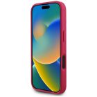 iPhone 16 Tok - Guess Grained Printed Flower Pattern MagSafe - Fukszia