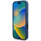 iPhone 16 Pro Max Tok - Guess Grained Printed Flower Pattern MagSafe - Kék