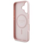 iPhone 16 Tok - Guess Grained Printed Flower Pattern MagSafe - Pink
