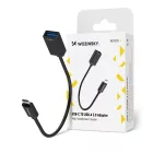 Wozinsky USB-C 3.0 - USB-A 3.0 OTG Adapter - Fekete